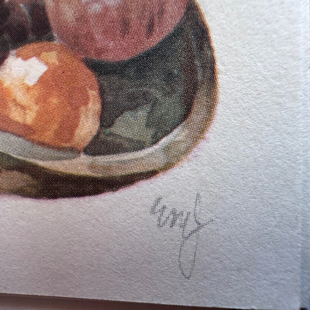 Vintage Cape Shore Framed Note Cards Triptych - Henk Bos & Don Ensor Still Life - Picture 7 of 16